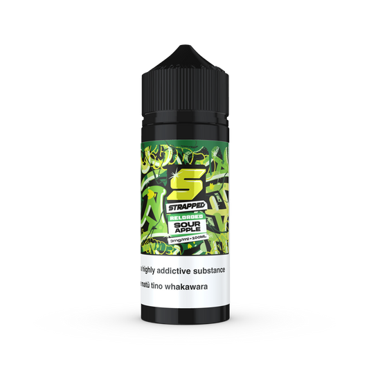 Strapped Reloaded - Sour Apple  (100ml)