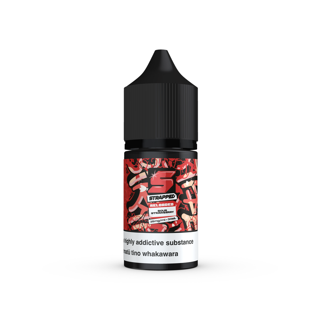 Strapped Reloaded Salts - Sour Strawberry (30ml)