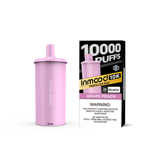 Inmood 10k Pod - Grape Peach