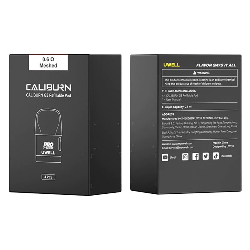 Uwell - Caliburn G3 Replacement Pods