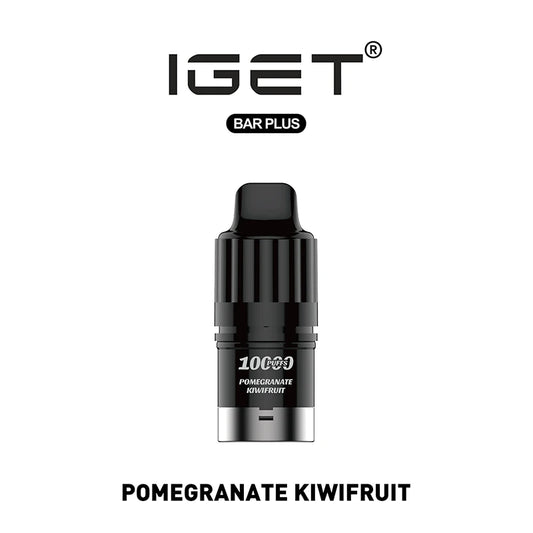 Buy your Pomegranate Kiwifruit IGET Bar Plus Pod 10000 Puffs for $16.99 in Christchurch & Rangiora, Canterbury! Fast NZ delivery on all vape flavours. Shop now!